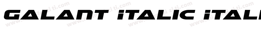 Galant Italic Italic字体转换